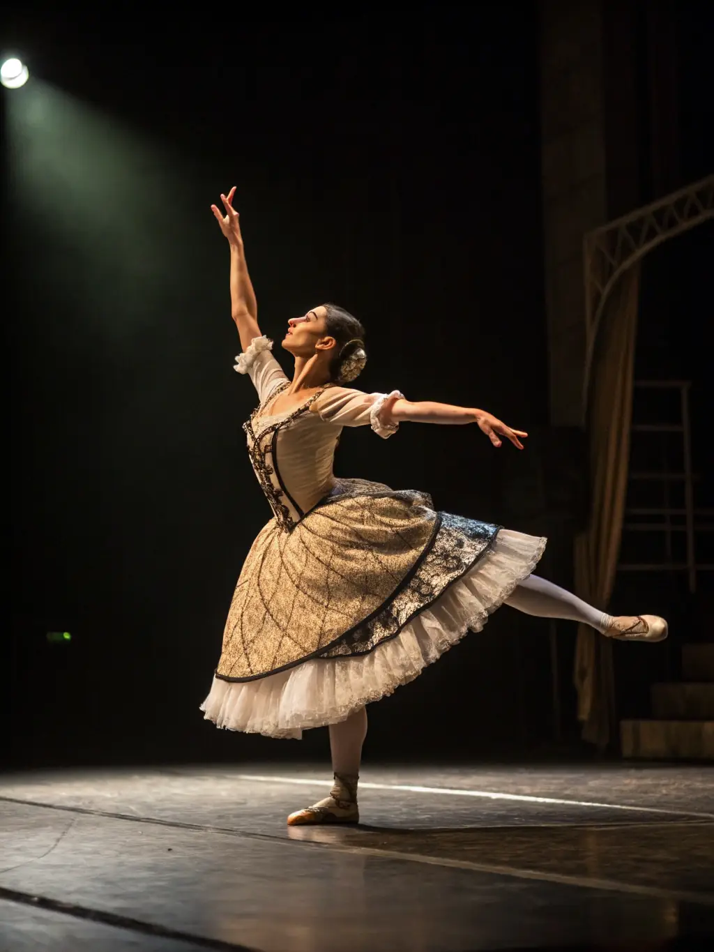 A photograph of a live performance showcasing a contemporary dance piece, highlighting the organization's support for innovative artistic expression.